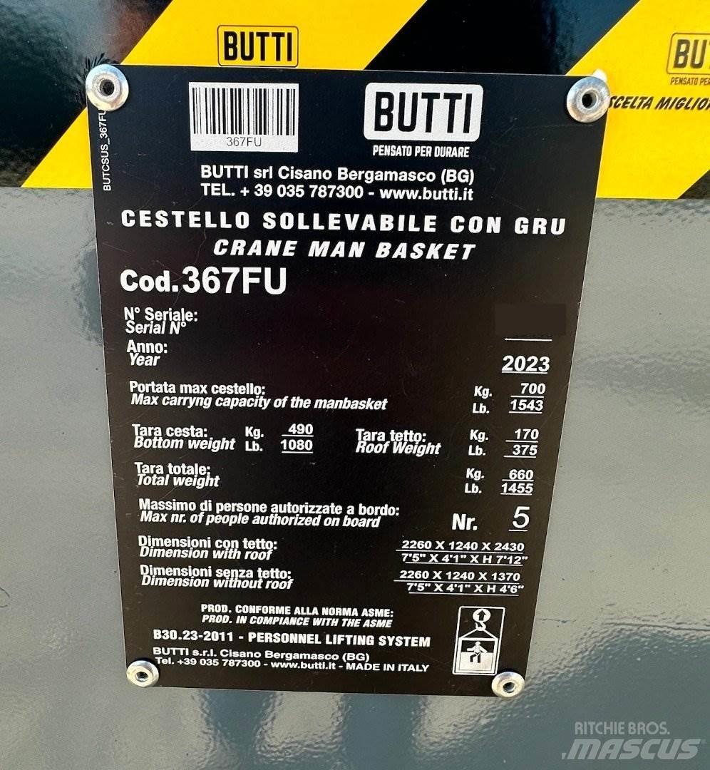Butti 367FU Запчастини для кранів