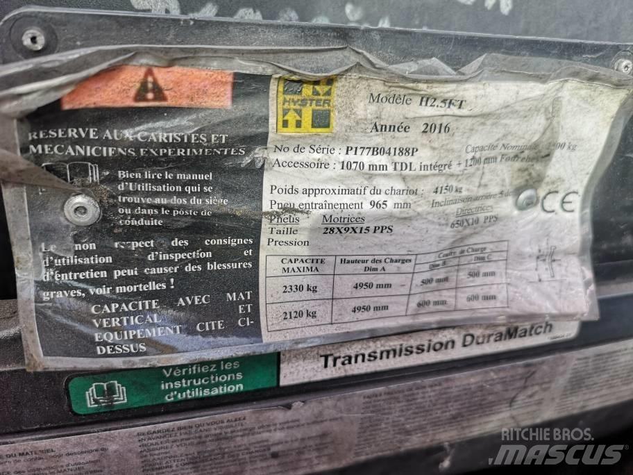 Hyster H 2.5 FT LPG Газові навантажувачі