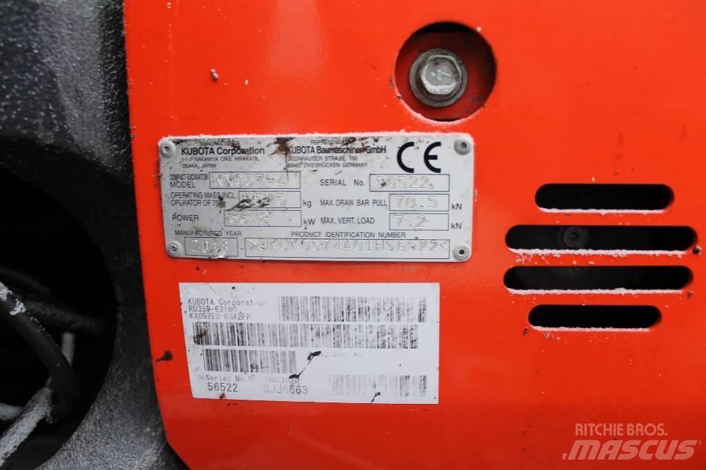 Kubota kx57-4 Міні-екскаватори < 7т