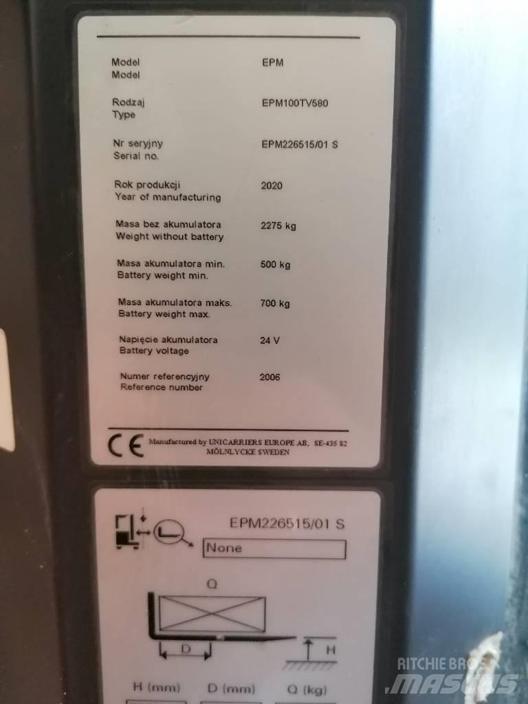 UniCarriers EPM100 Висотні комісіонери