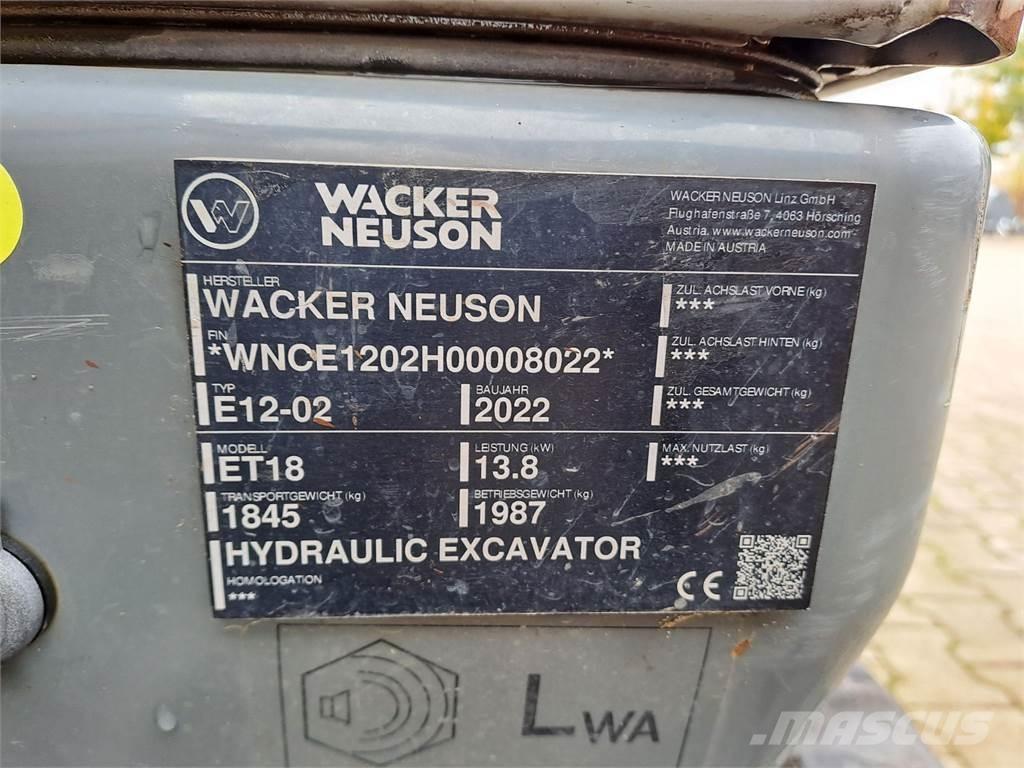 Wacker Neuson ET18 Гусеничні екскаватори