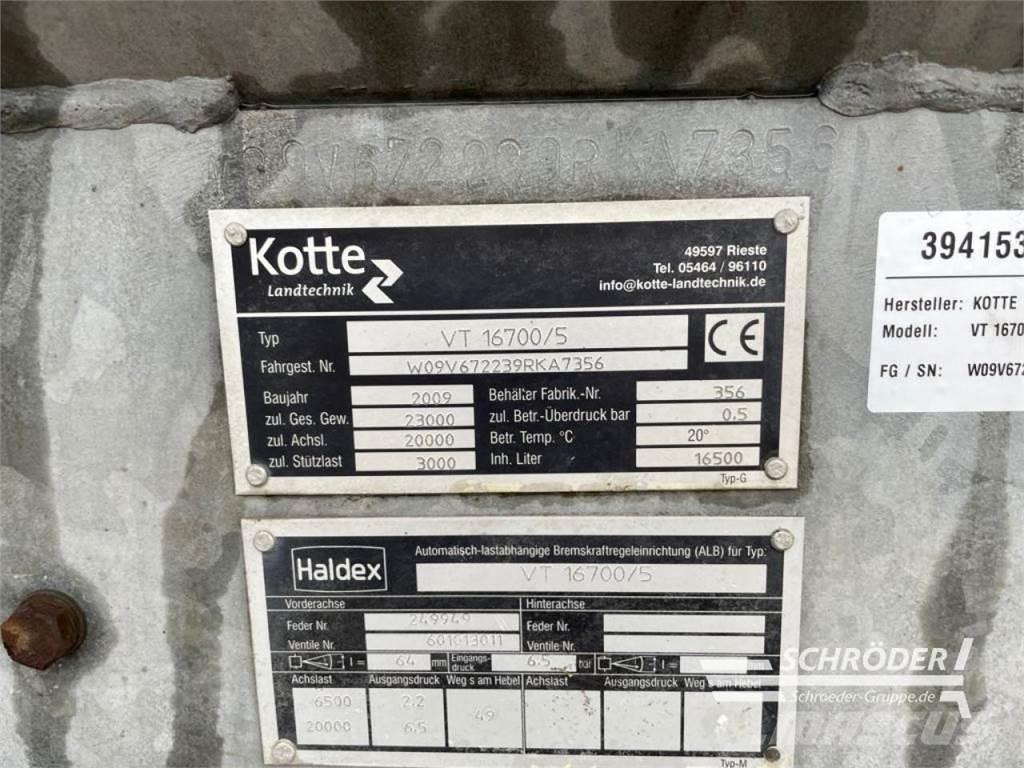 Kotte VT 16700 Цистерни для перевезення суспензій