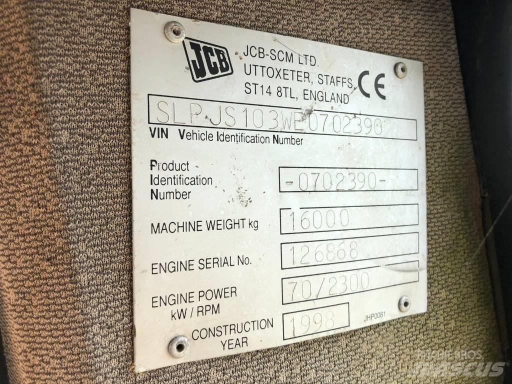 JCB JS 103 FOR PARTS Гусеничні екскаватори