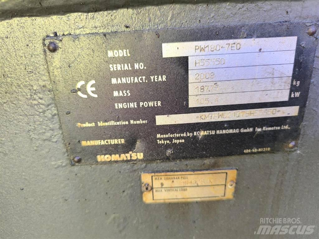 Komatsu PW 180-7 Колісні екскаватори