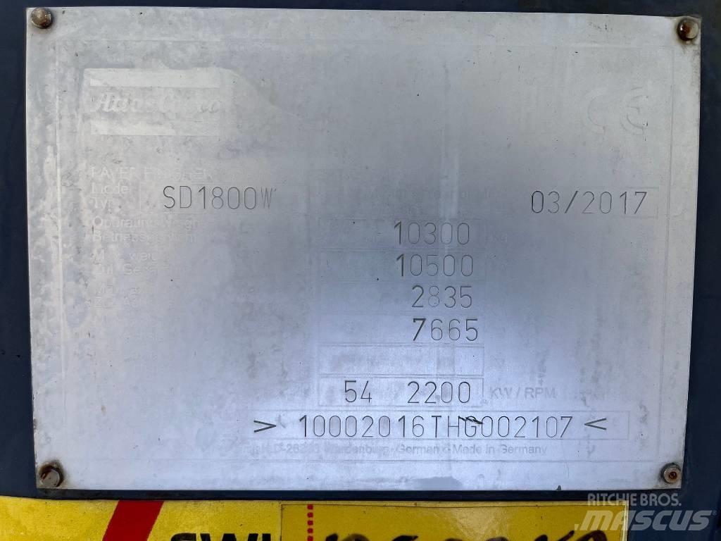Dynapac SD 1800 W Асфальтовкладачі