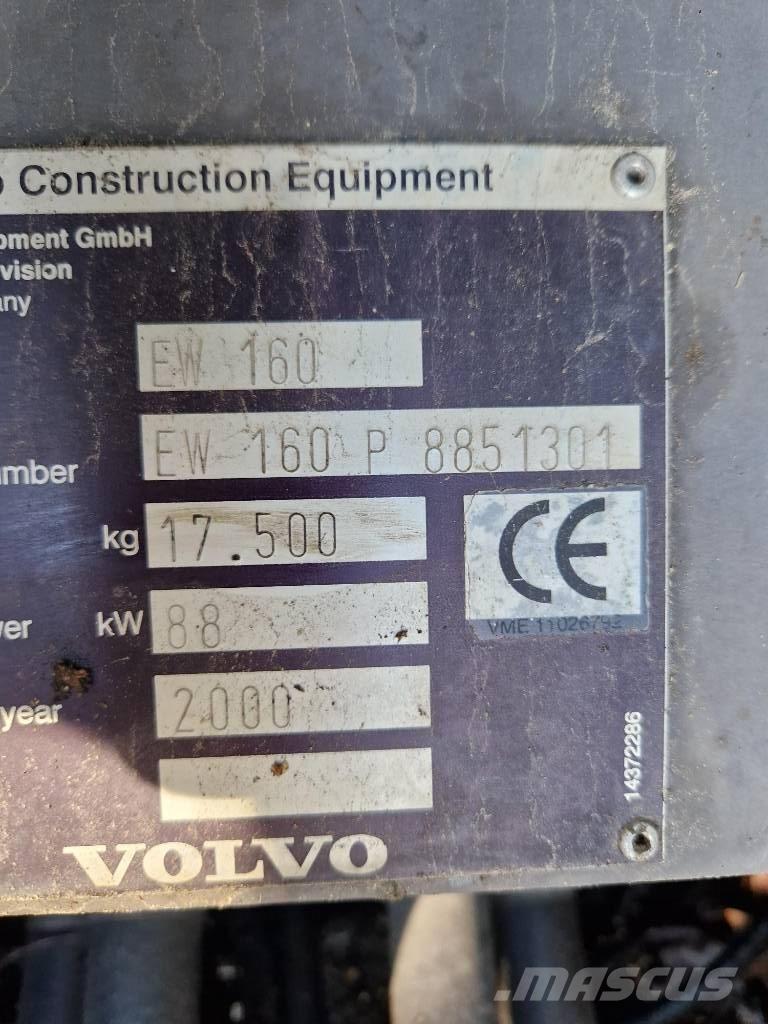 Volvo EW 160 Колісні екскаватори
