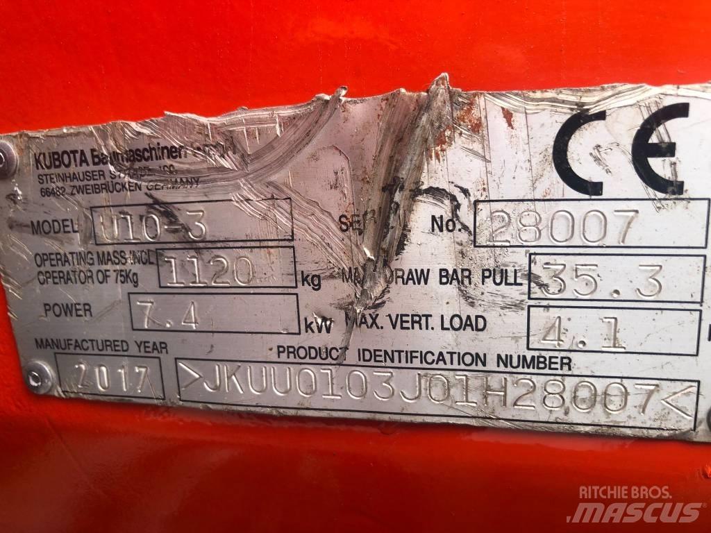 Kubota U 10-3 Міні-екскаватори < 7т