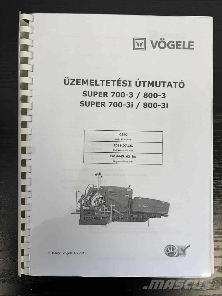 Vögele Super 800-3i Асфальтовкладачі