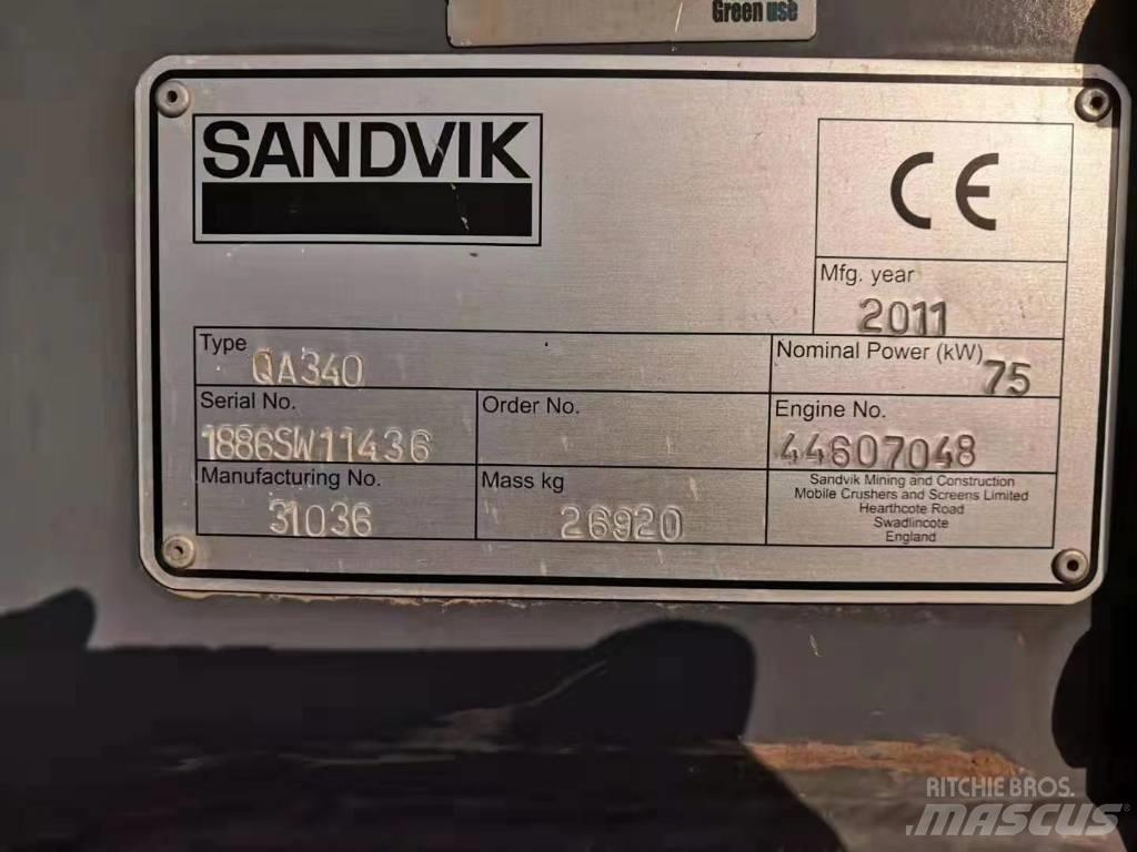 Sandvik QA 340 Просіювачі
