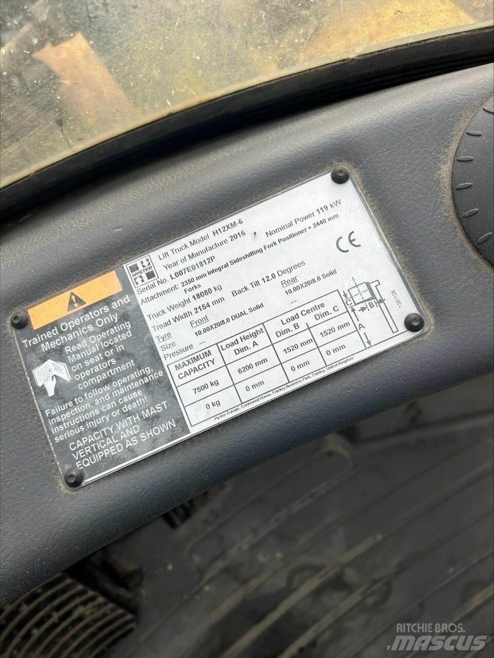 Hyster H12.00XM6 Дизельні навантажувачі