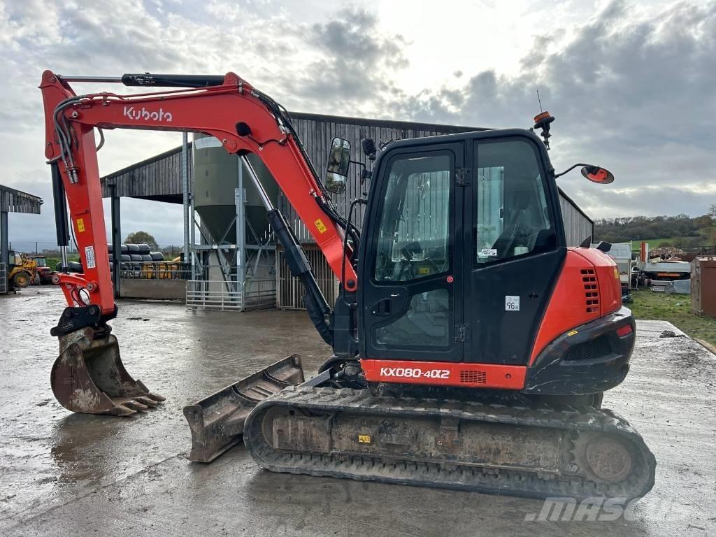 Kubota KX 080-4 Середні екскаватори 7т. - 12т.