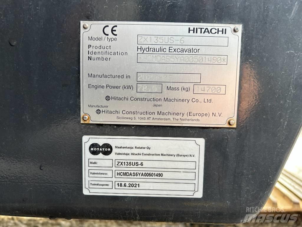 Hitachi ZX 135 US-6 Гусеничні екскаватори