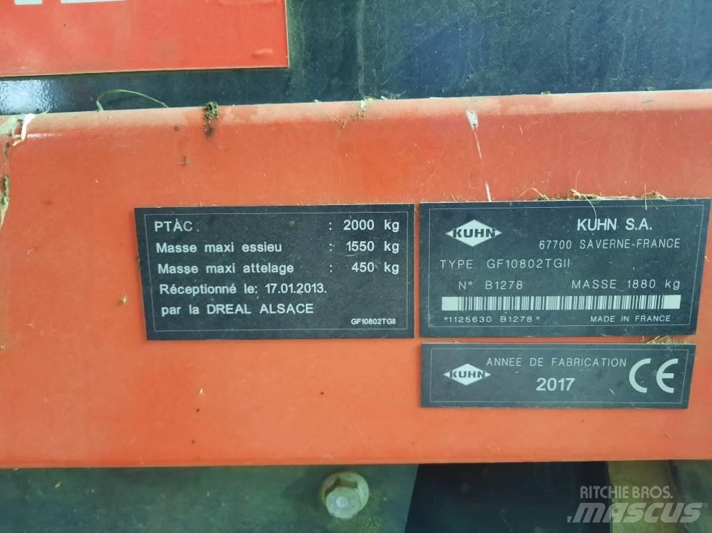 Kuhn Gf10802 tg2 Граблі і сінозворушувачі