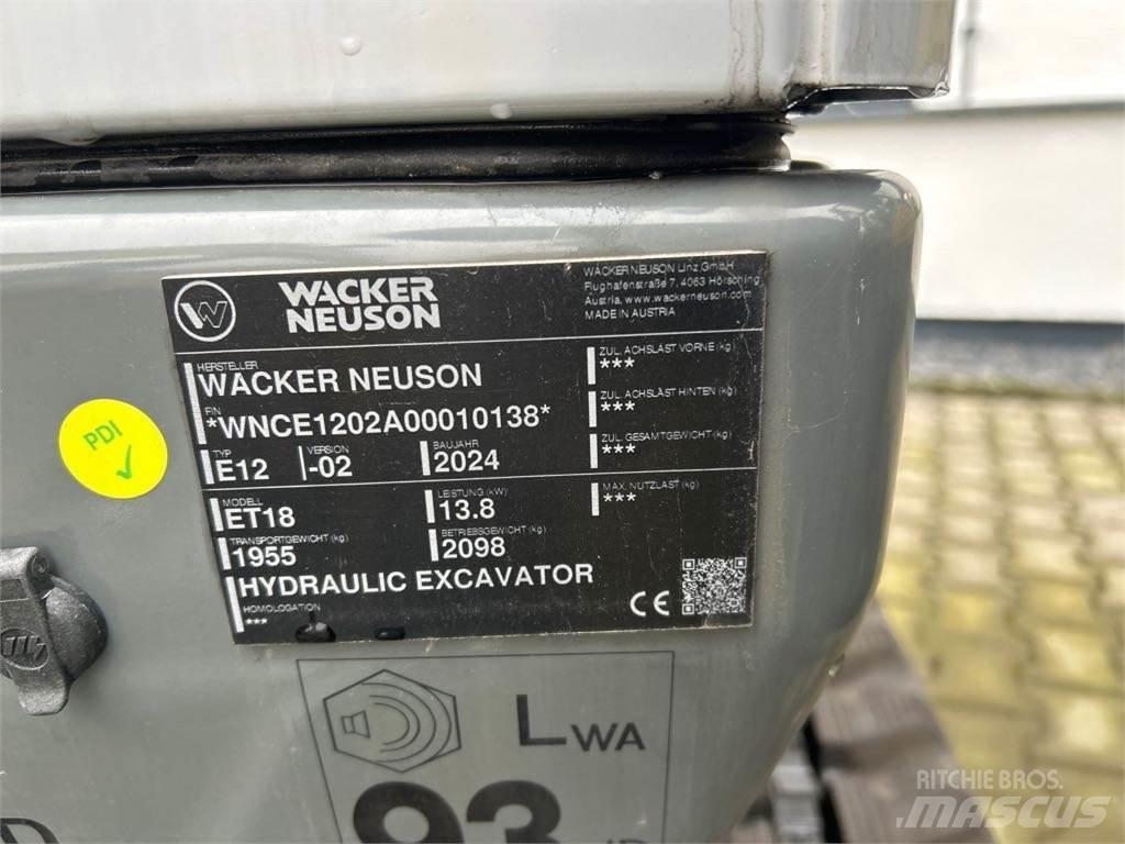 Wacker Neuson ET18 Гусеничні екскаватори