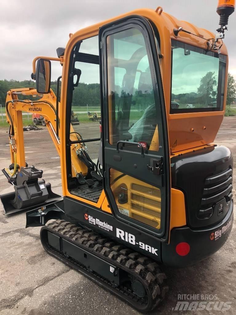 Hyundai R18 - 9AK Міні-екскаватори < 7т
