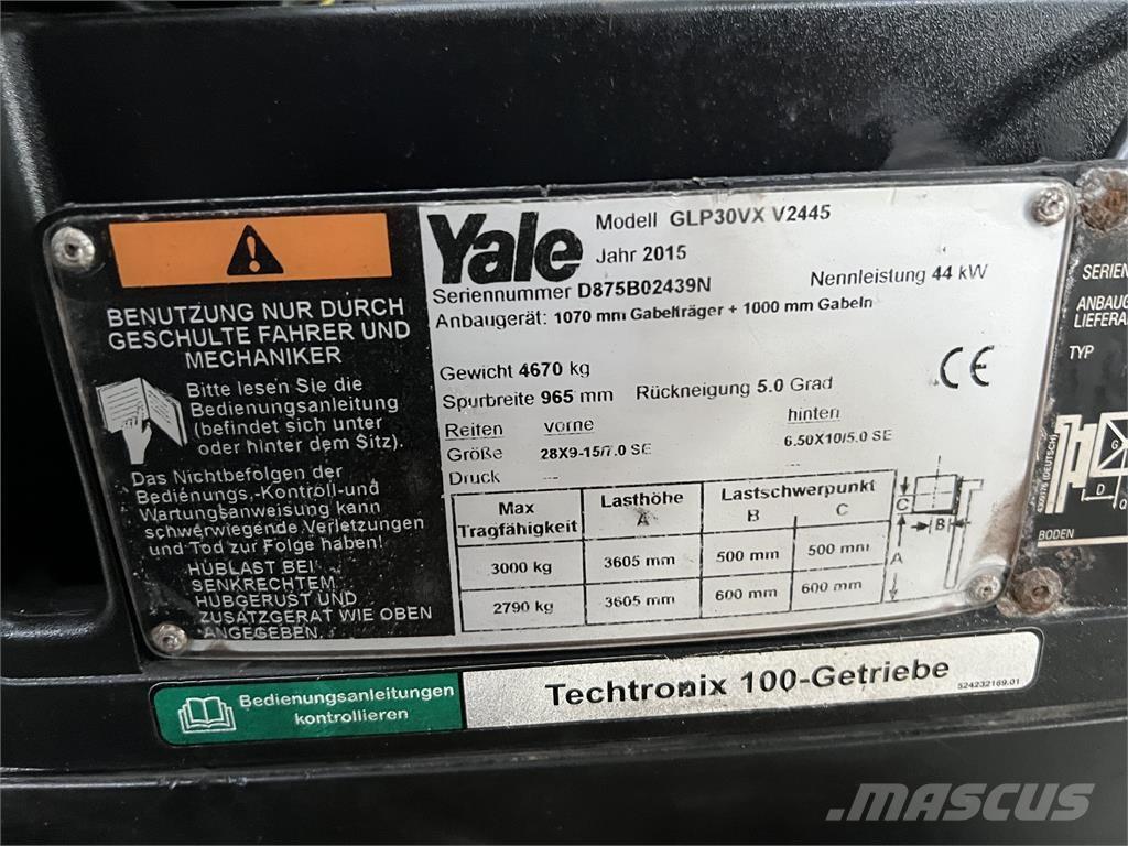 Yale GLP30VXV2445 Газові навантажувачі