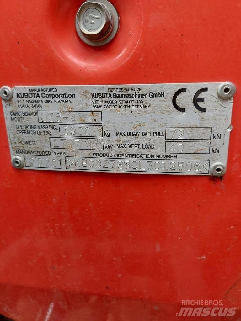 Kubota U 36-4 Міні-екскаватори < 7т
