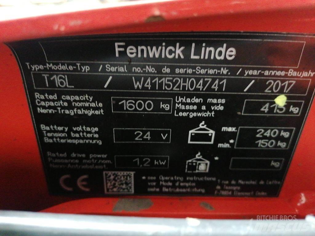 Linde T16L Штабелери