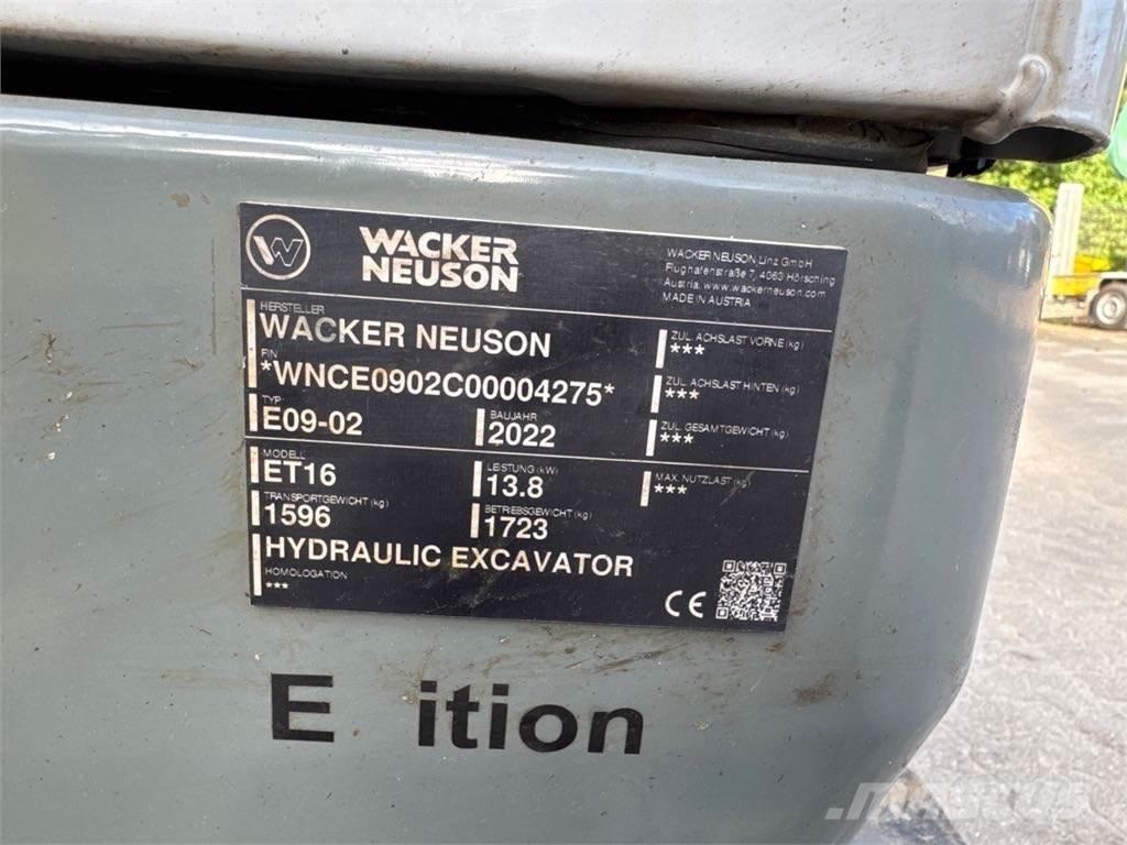 Wacker Neuson ET16 Гусеничні екскаватори