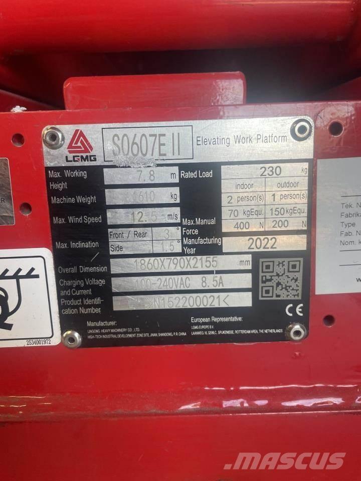 LGMG S0607E II Підйомники-ножиці