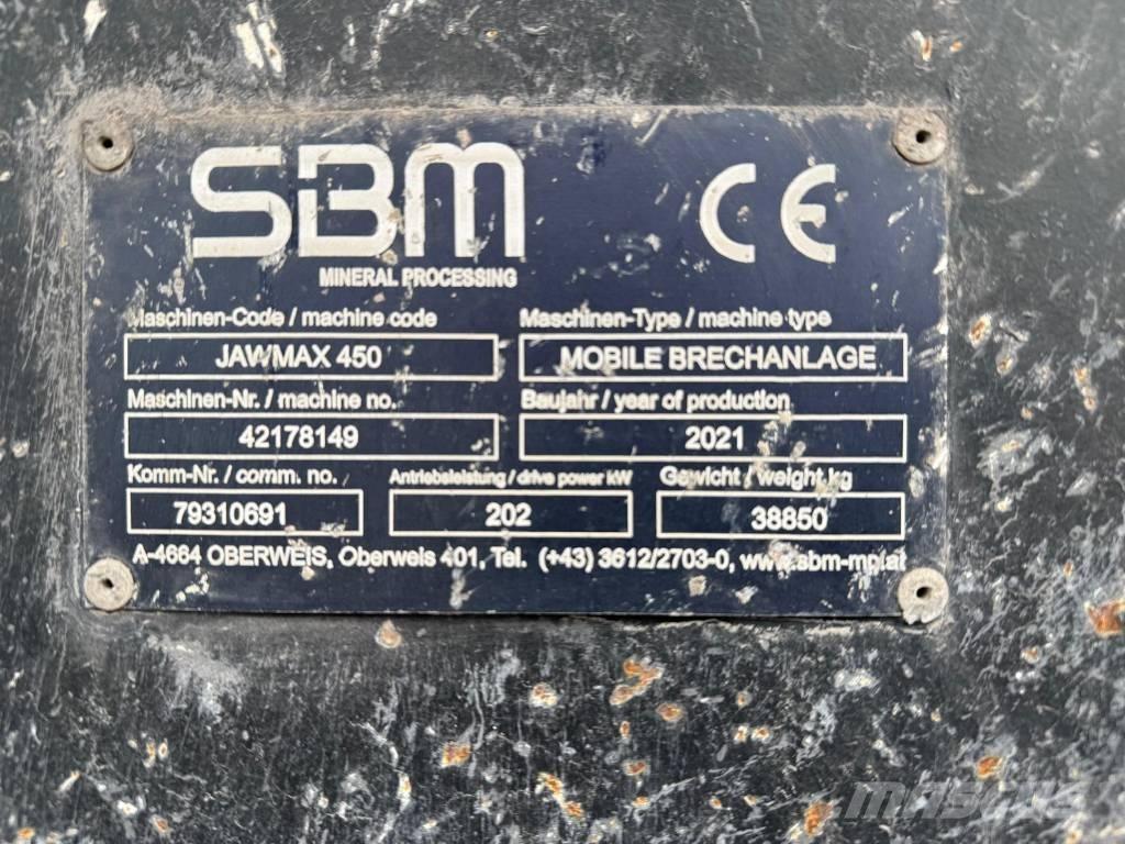 SBM Jawmax 450 Мобільні дробарки