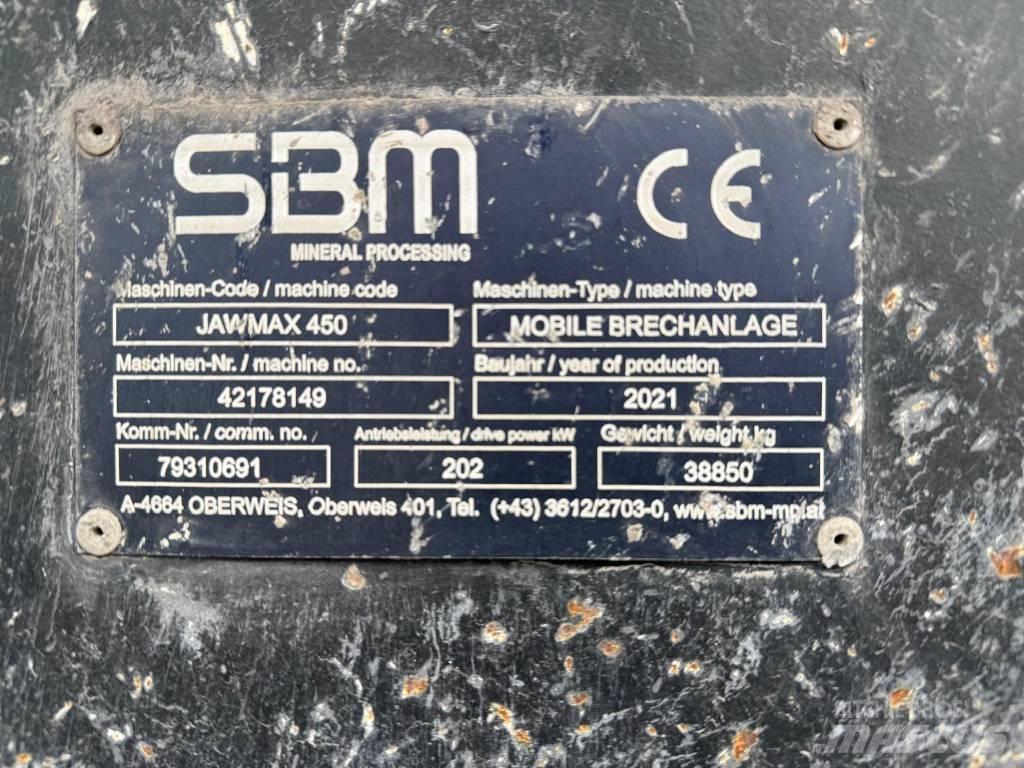 SBM Jawmax 450 Мобільні дробарки