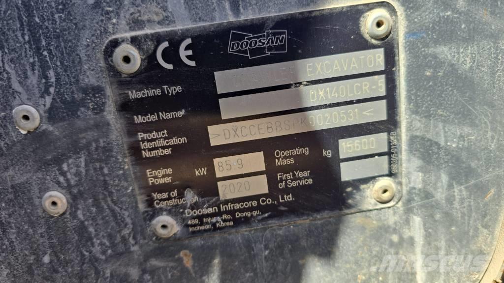 Doosan DX140LCR-5 Гусеничні екскаватори