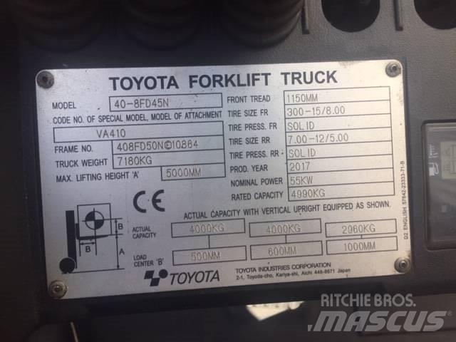 Toyota 40-8FD45N Дизельні навантажувачі