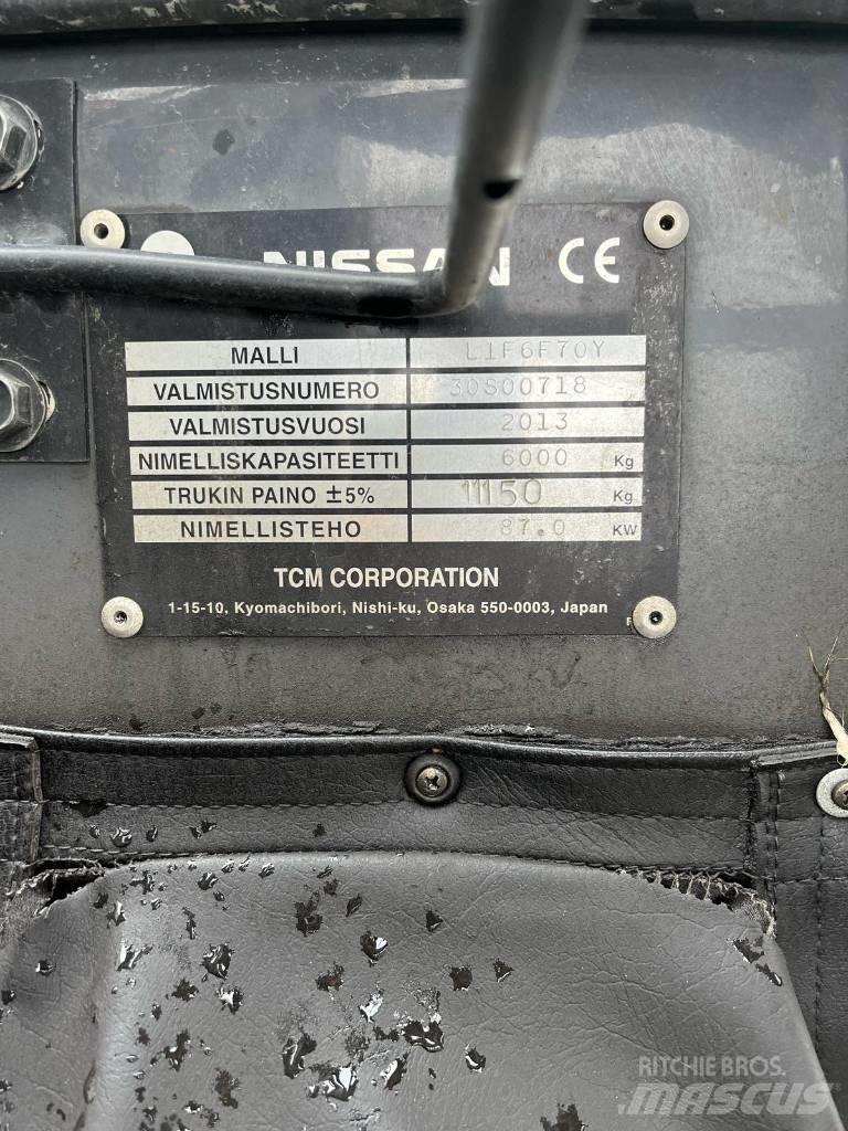 Nissan L1 F6 F70 Y Дизельні навантажувачі
