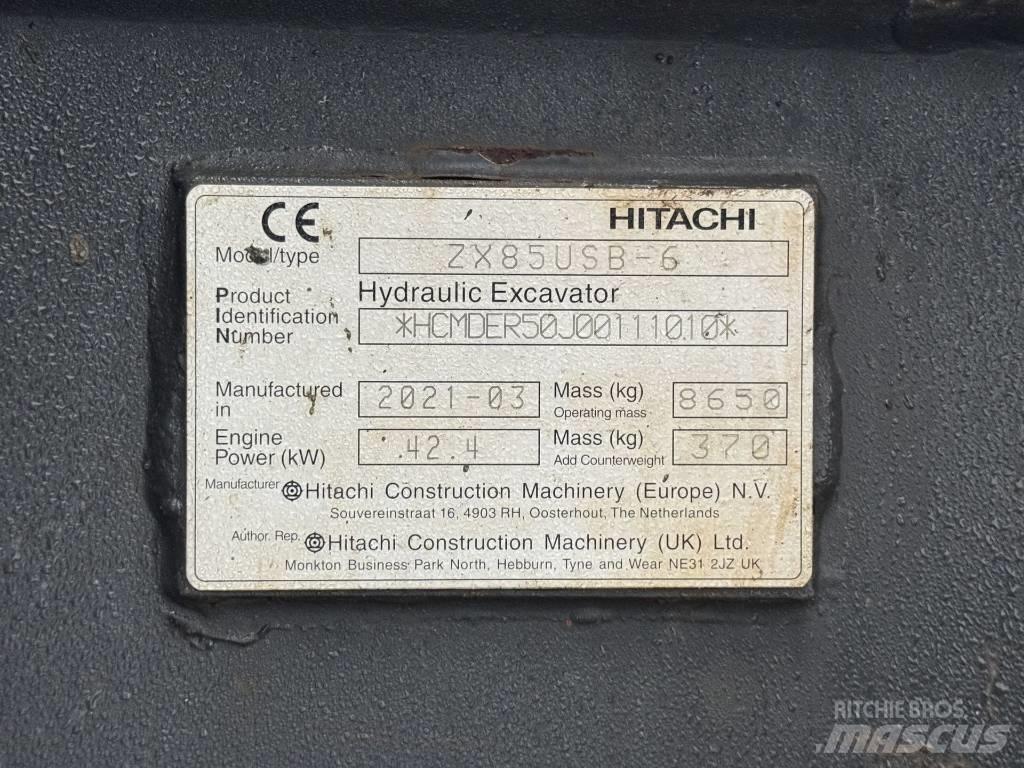 Hitachi ZX 85 US B-6 Середні екскаватори 7т. - 12т.