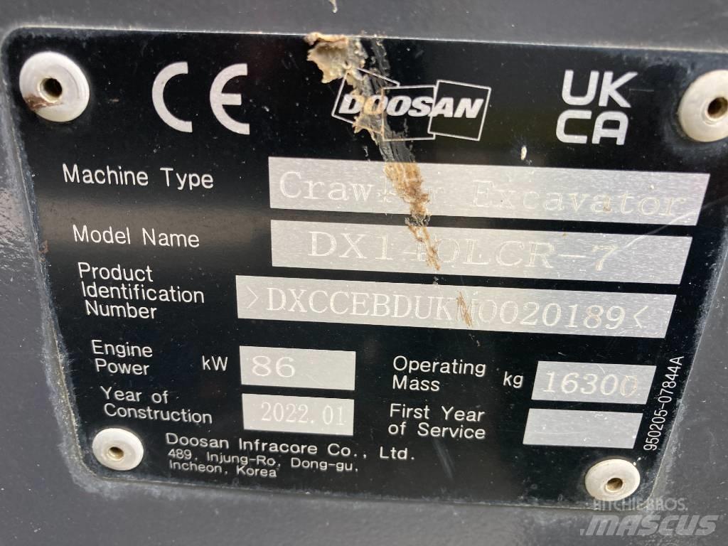 Doosan DX 140 LCR-7 Гусеничні екскаватори