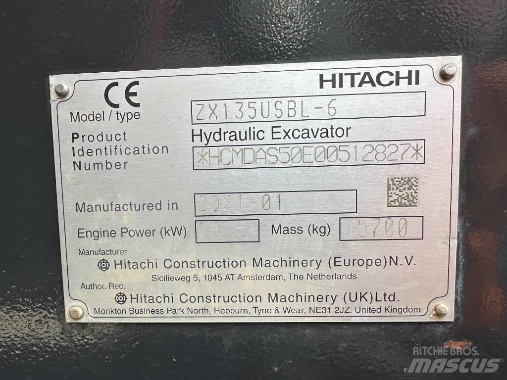 Hitachi ZX 135 US-6 Гусеничні екскаватори