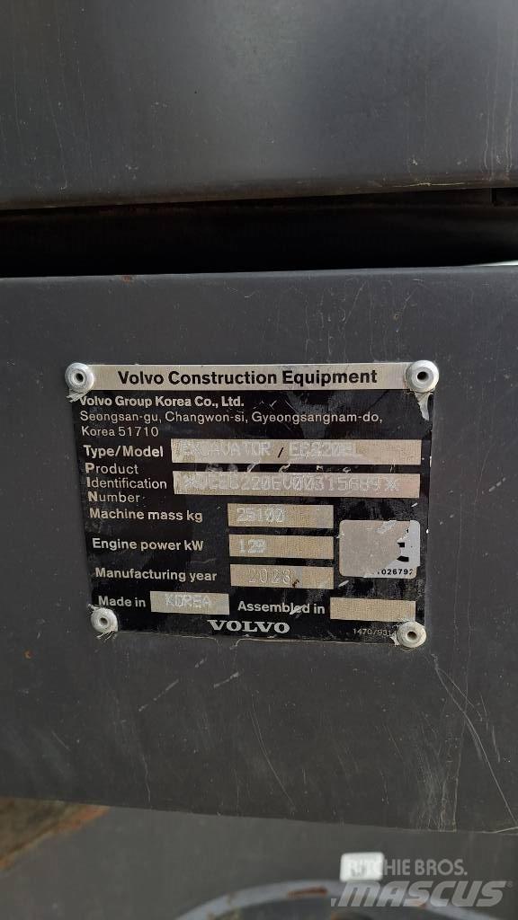 Volvo EC220E Гусеничні екскаватори