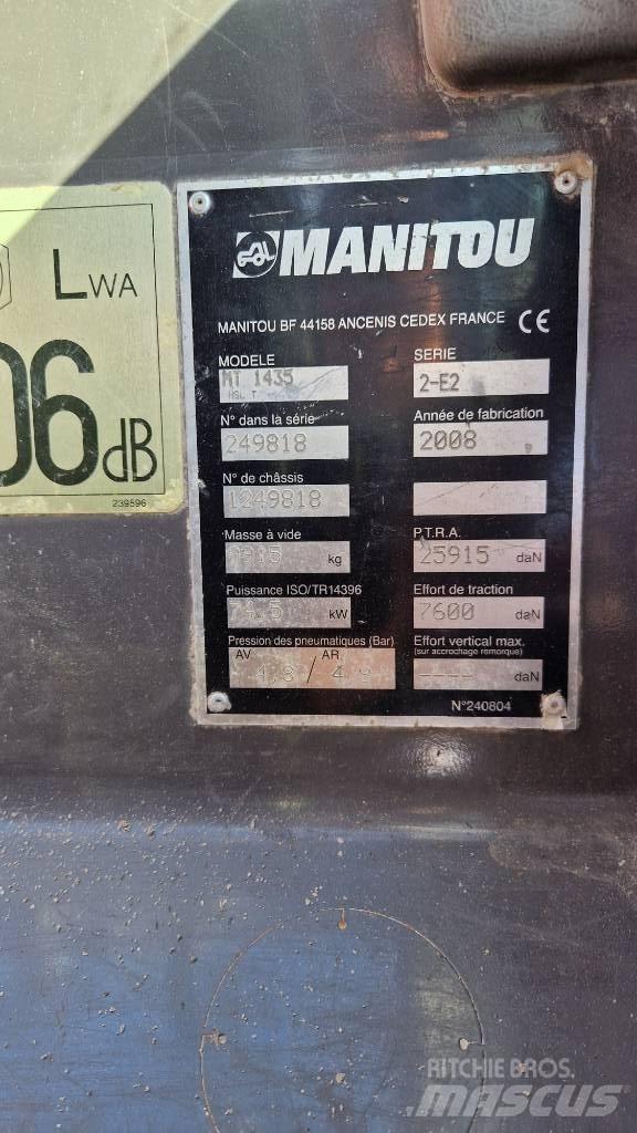 Manitou MT 1435 HSL Телескопічні навантажувачі