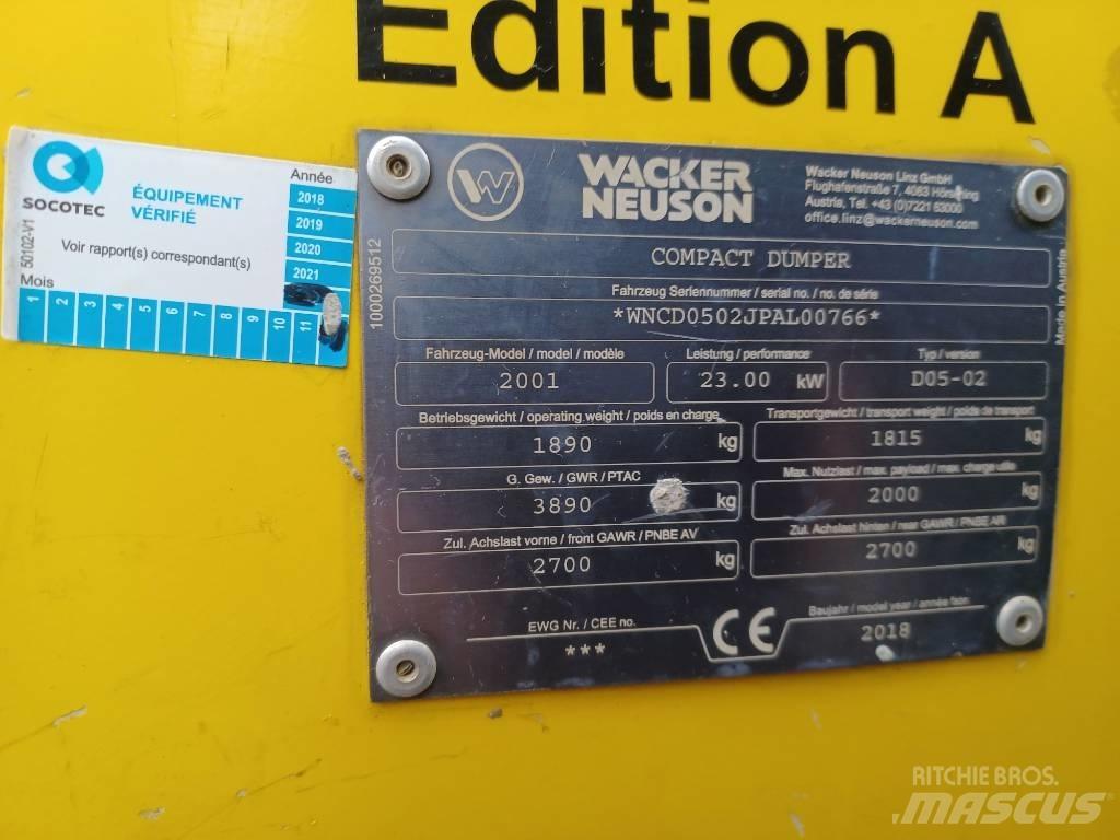 Wacker Neuson 2001 Міні самоскиди