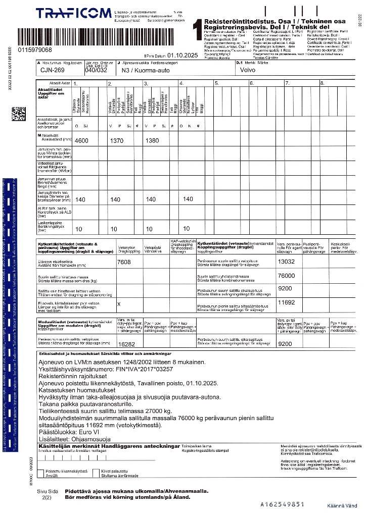 Volvo FH 16 750 Лісовози