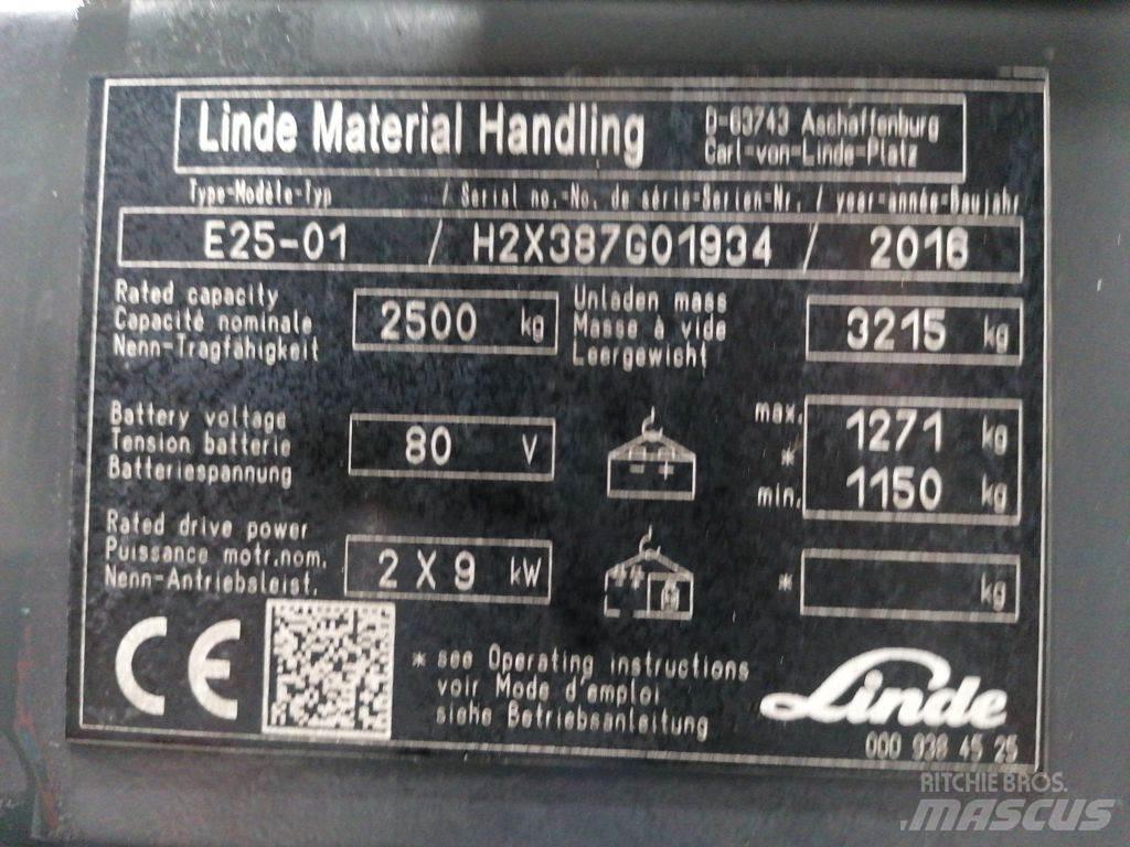 Linde E25-01 Електронавантажувачі