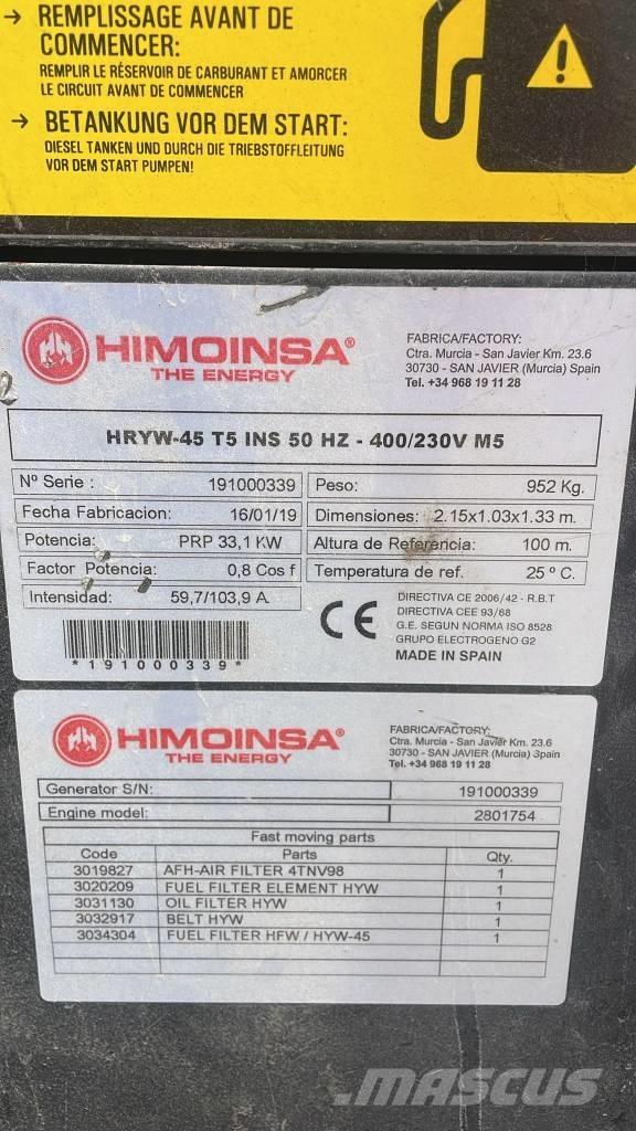 Himoinsa HRYW 45 T5 Дизельні генератори
