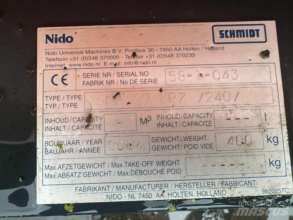 Nido SNK27 EPZ 240 Снігоочищувальні ножі та плуги