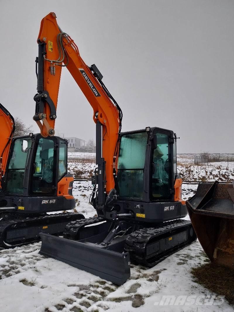 Develon DX63-7 Міні-екскаватори < 7т