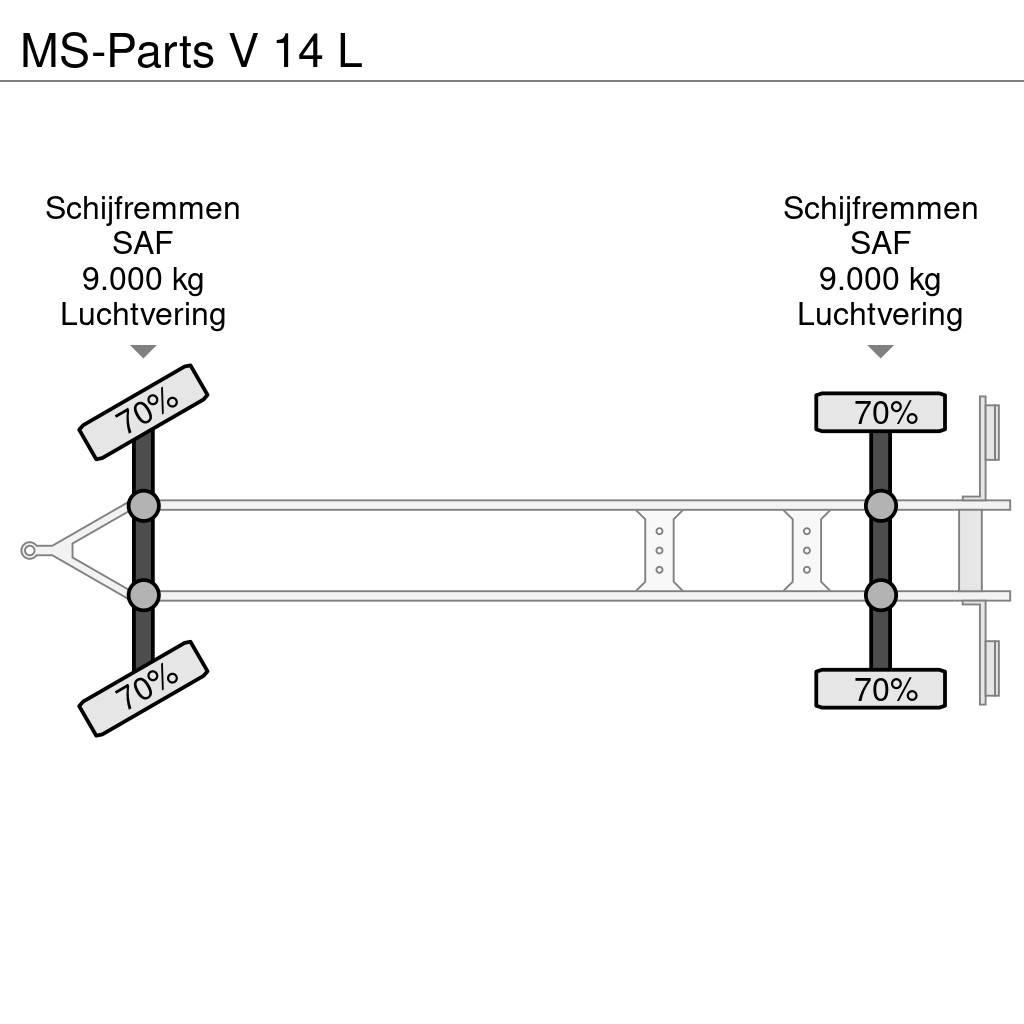  MS-PARTS V 14 L Причепи-платформи/бокове розвантаження