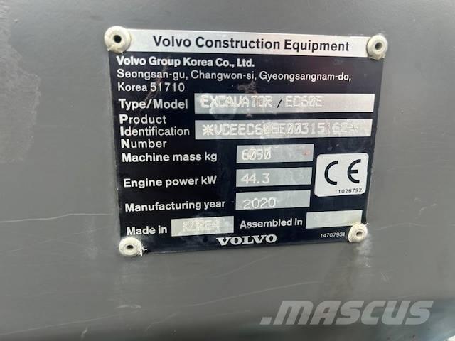 Volvo EC 60 E Міні-екскаватори < 7т