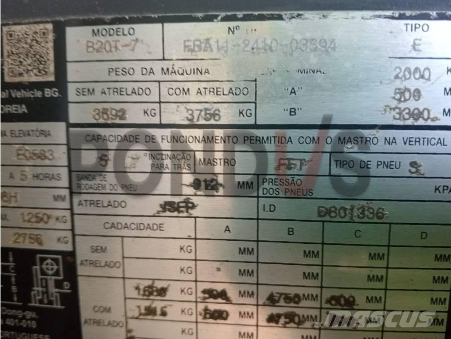 Doosan B 20 T-7 Електронавантажувачі