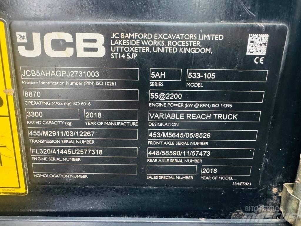 JCB 533-105 Телескопічні навантажувачі