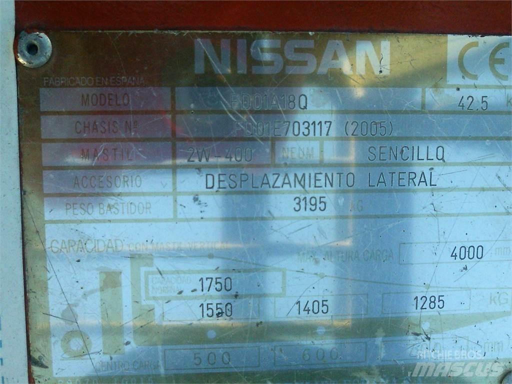Nissan FD01A18Q Дизельні навантажувачі