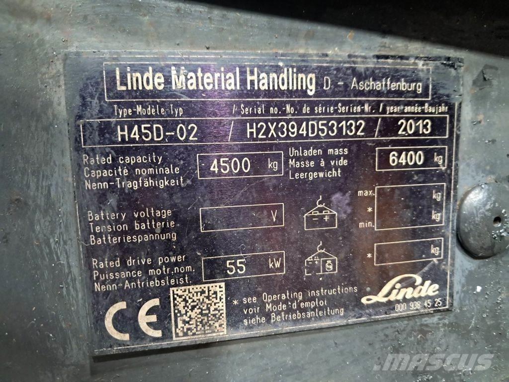 Linde H45D-02 Дизельні навантажувачі