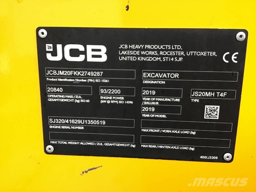 JCB JS 20 MH Перевантажувачі металобрухту/промислові навантажувачі