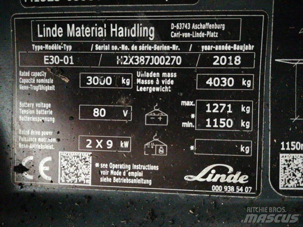Linde E30-01 Електронавантажувачі