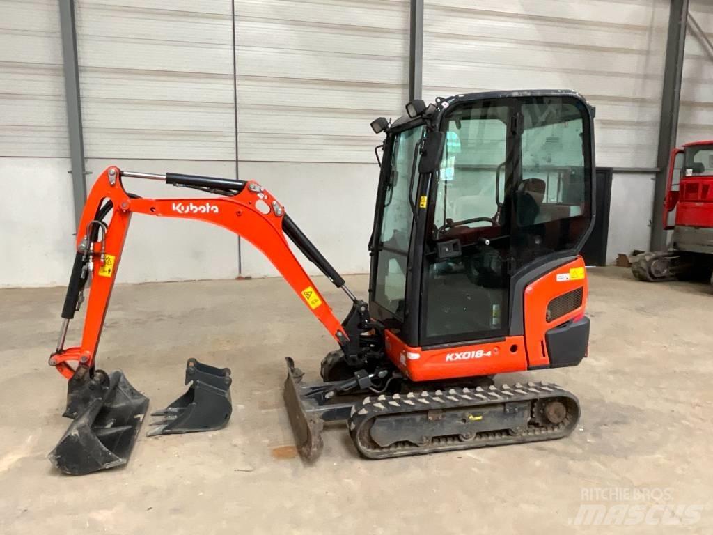 Kubota KX 018-4 Міні-екскаватори < 7т