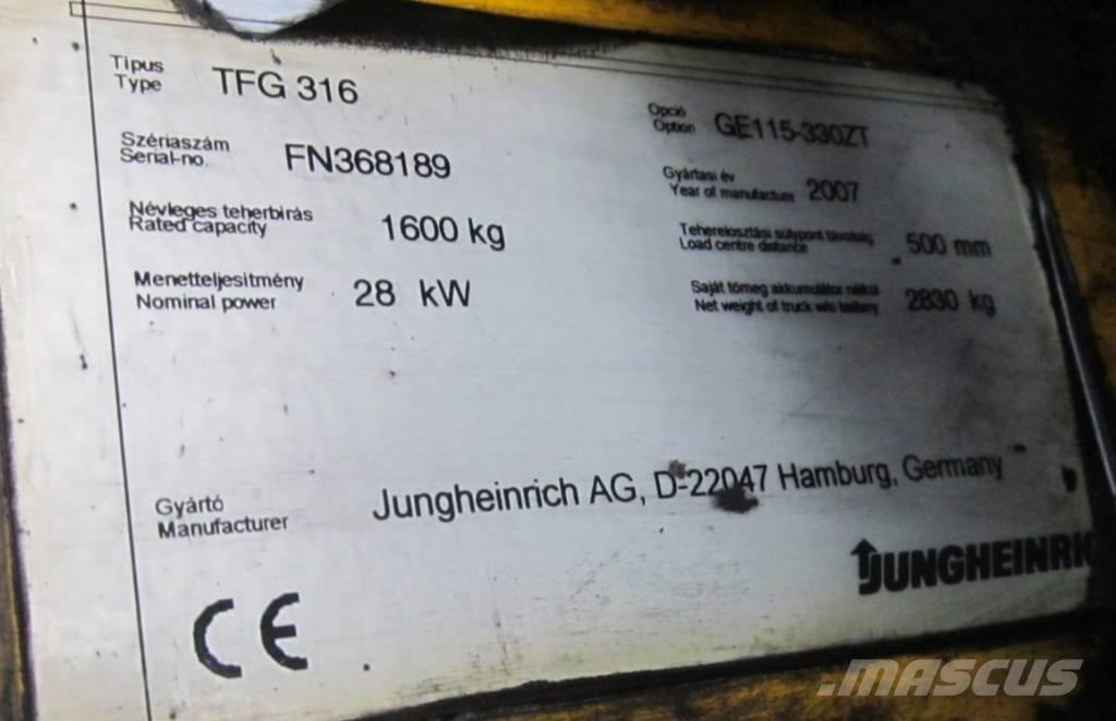Jungheinrich TFG 316 Газові навантажувачі